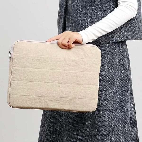Quilted Puffy Simple PC bag (4colors)