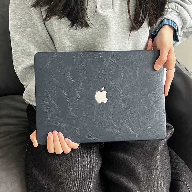 Leather-Texture Hard Shell MacBook Case (2colors)