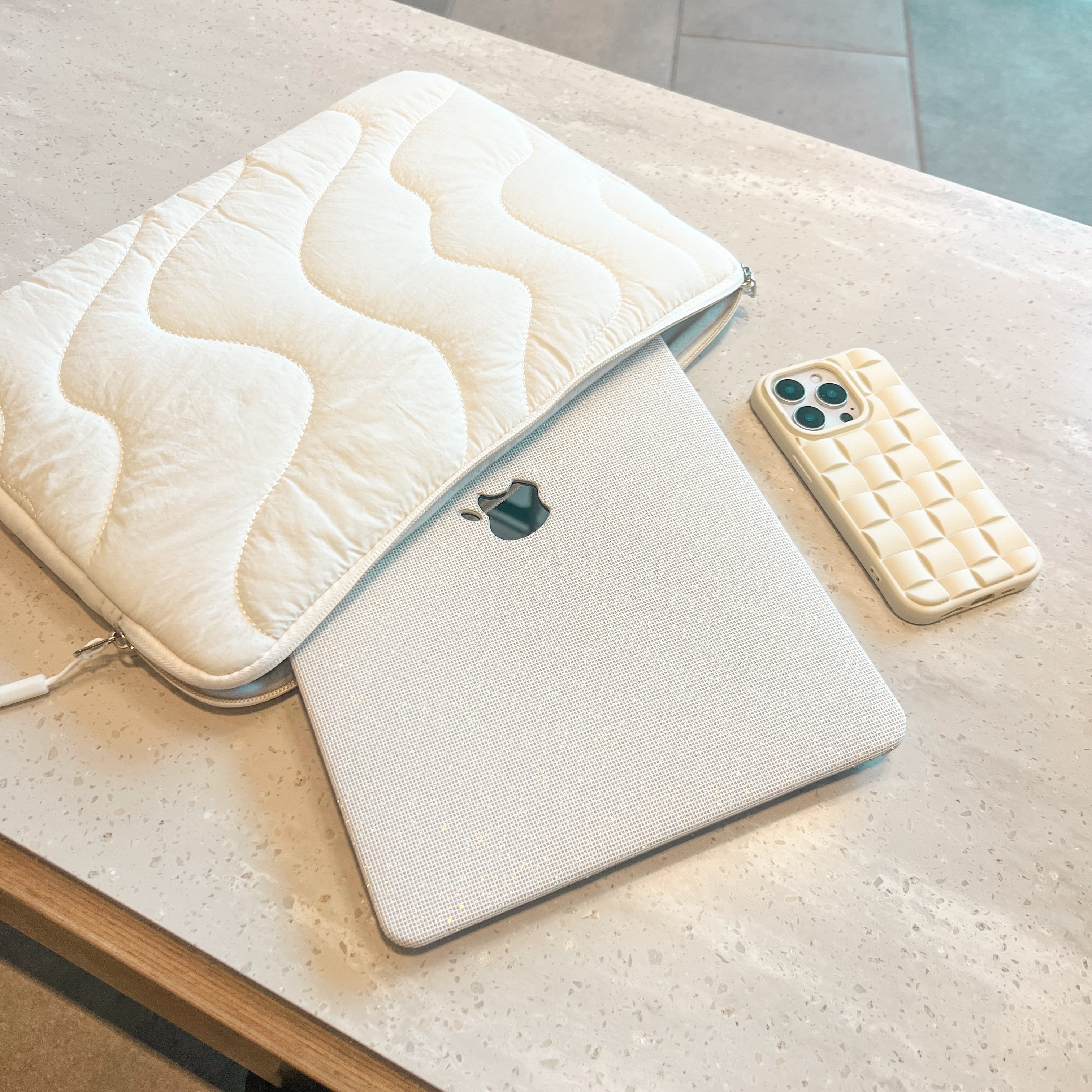 Puffy Quilted Laptop Case for MacBook & Notebook