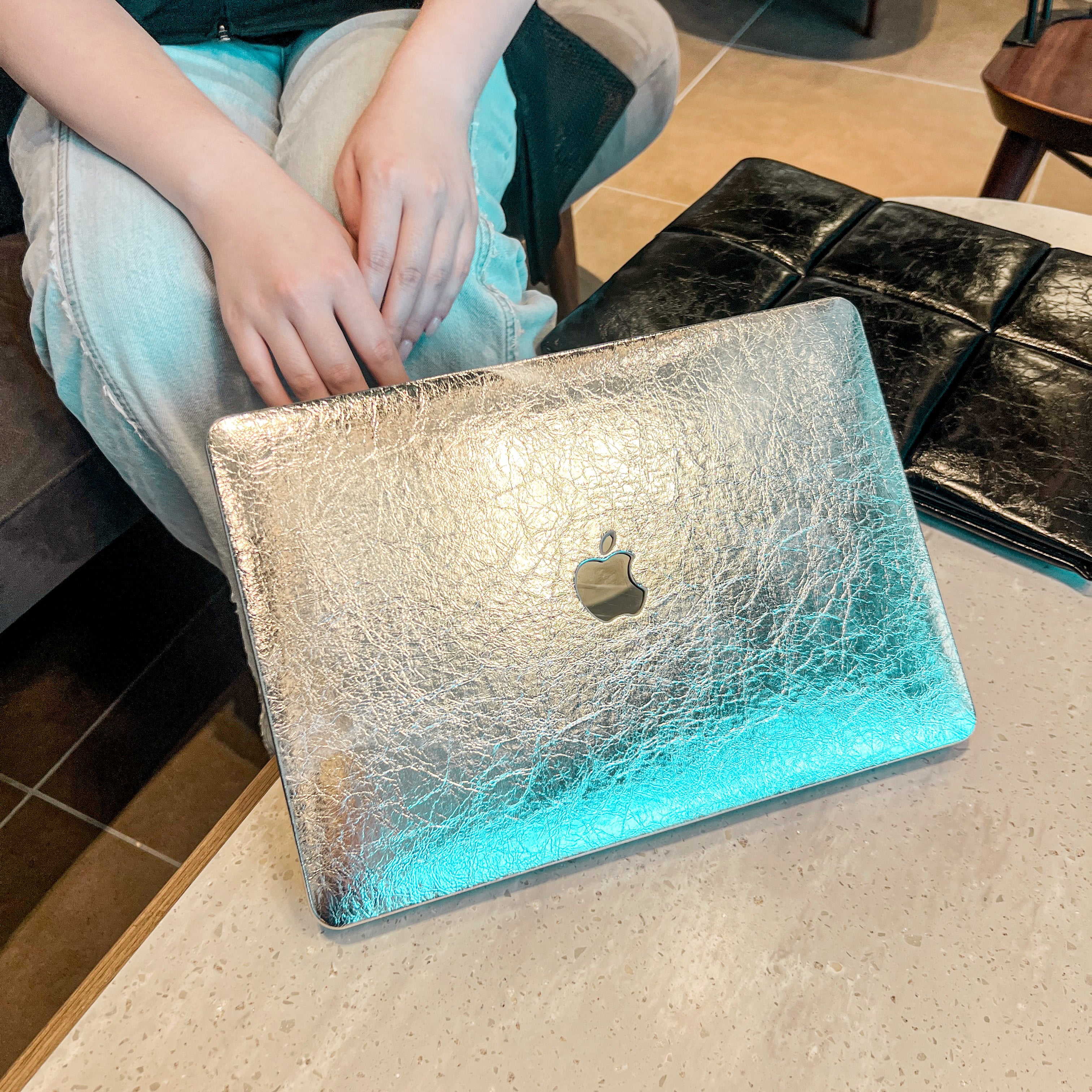 Silver Texture MacBook Case