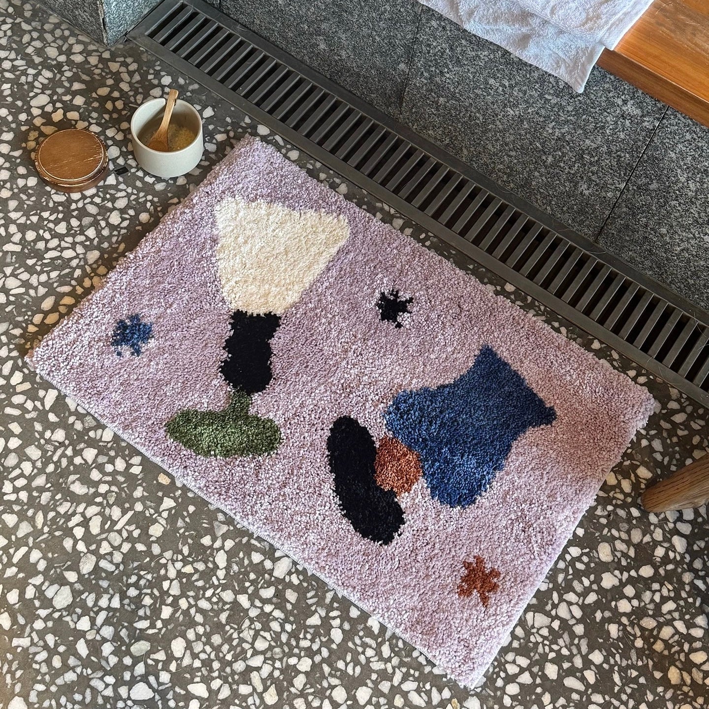 Purple Art Tufted mini mat