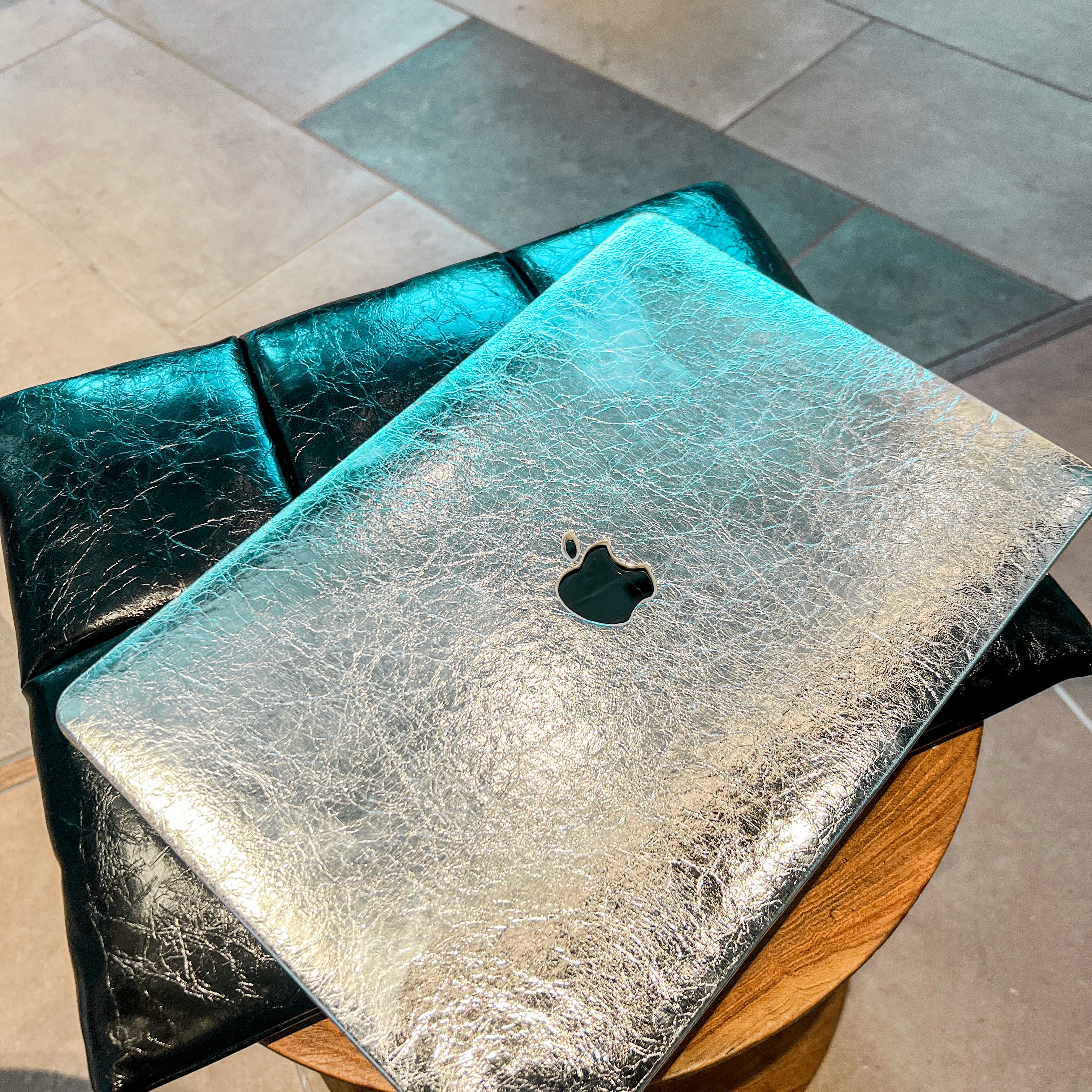 Silver Texture MacBook Case