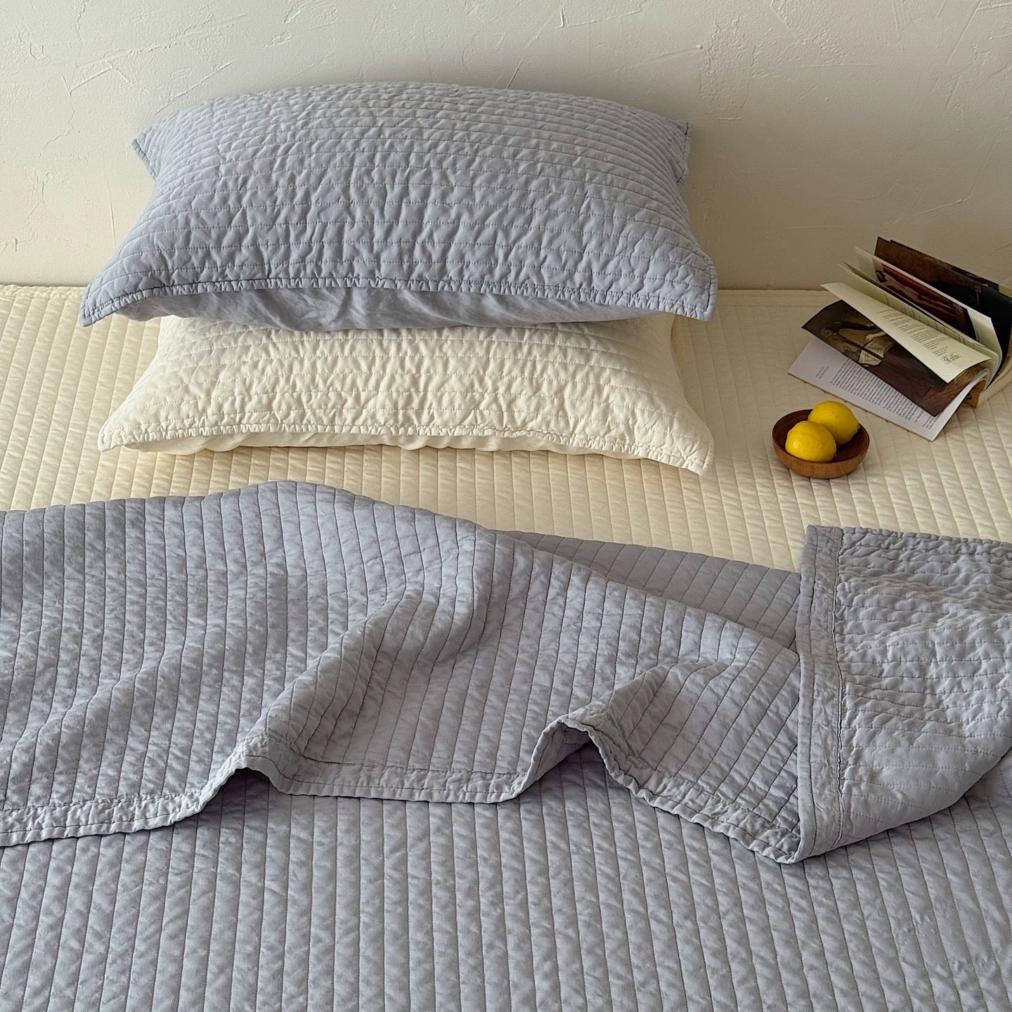Washed Cool Contact quilt & pillow sheets set (4color)