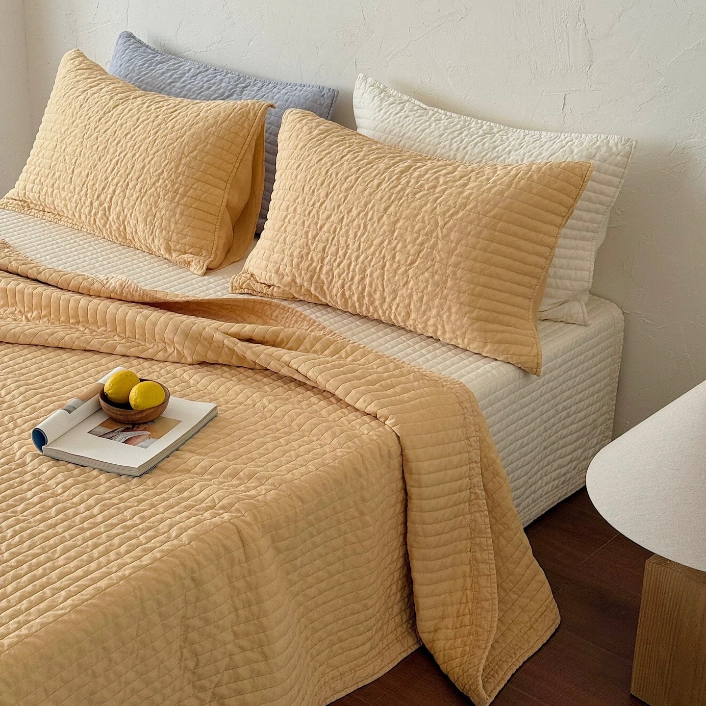 Washed Cool Contact quilt & pillow sheets set (4color)