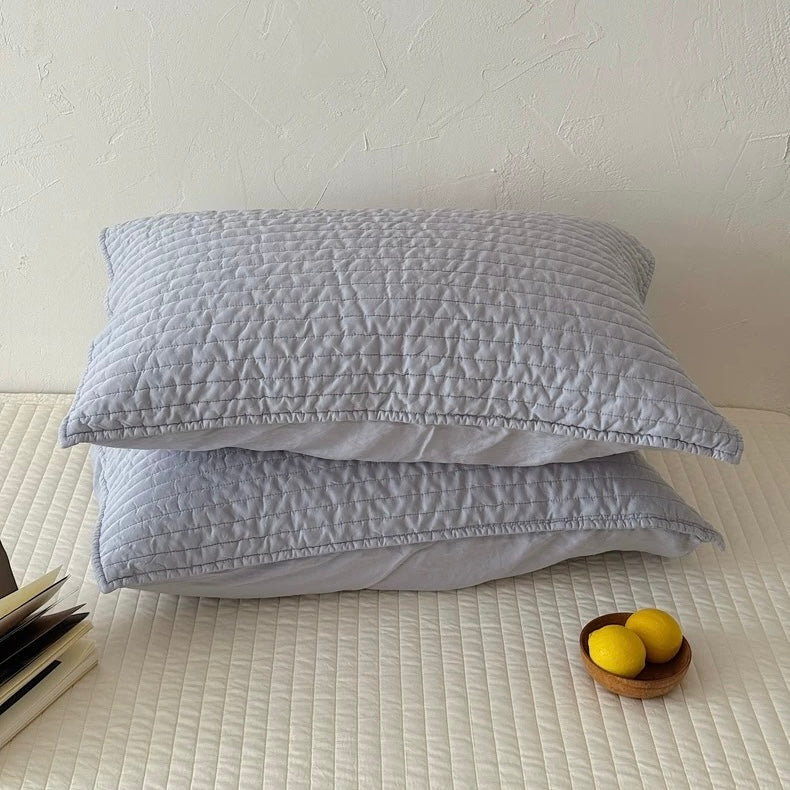Washed Cool Contact quilt & pillow sheets set (4color)