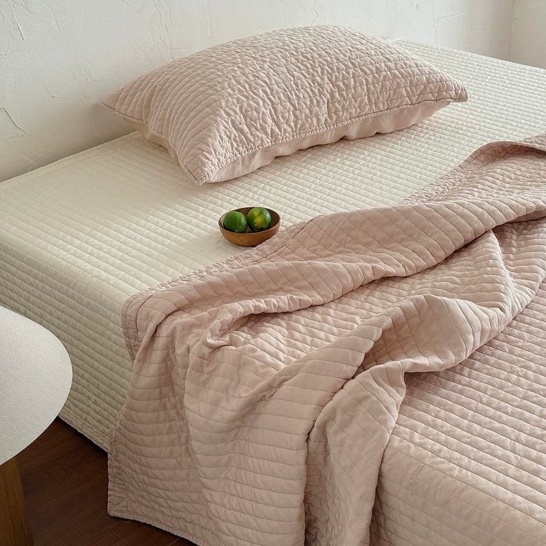 Washed Cool Contact quilt & pillow sheets set (4color)