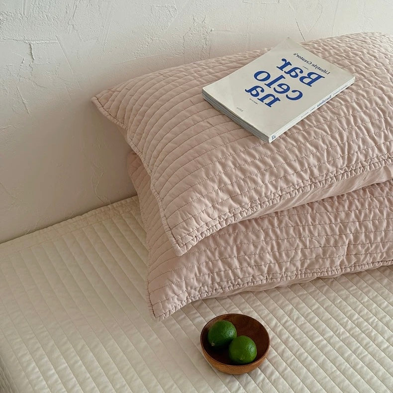 Washed Cool Contact quilt & pillow sheets set (4color)