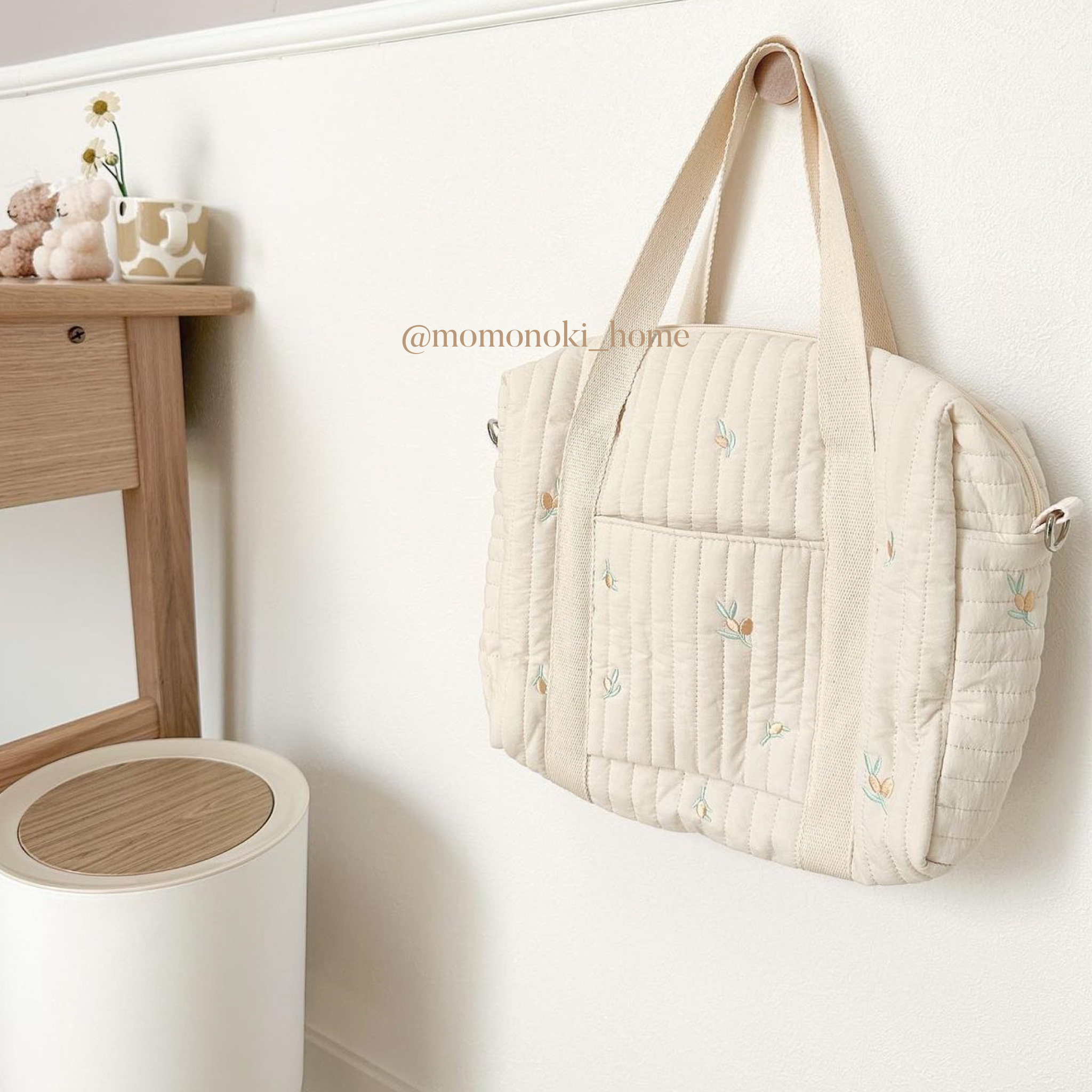 【大人気】3design quilting cotton bag