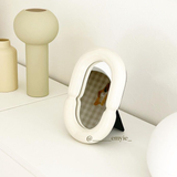2color oval ceramic mirror