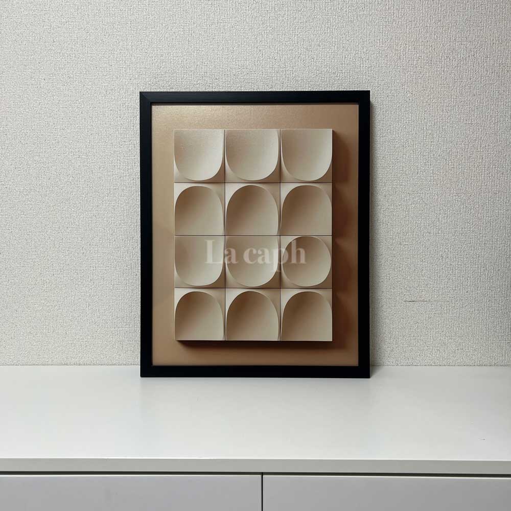 【即納】gold cube poster & frame SET (41×51cm)