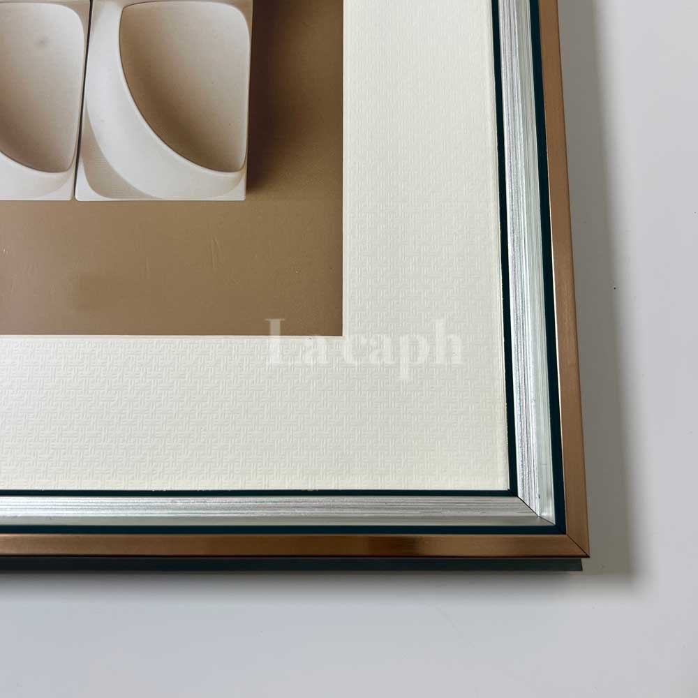 【即納】white cube poster & gold frame SET