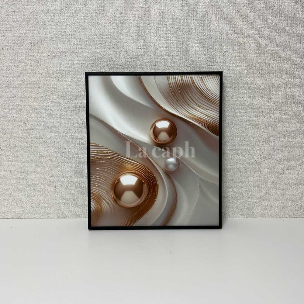 【即納】pearl glitter poster & frame SET  (31×36cm)