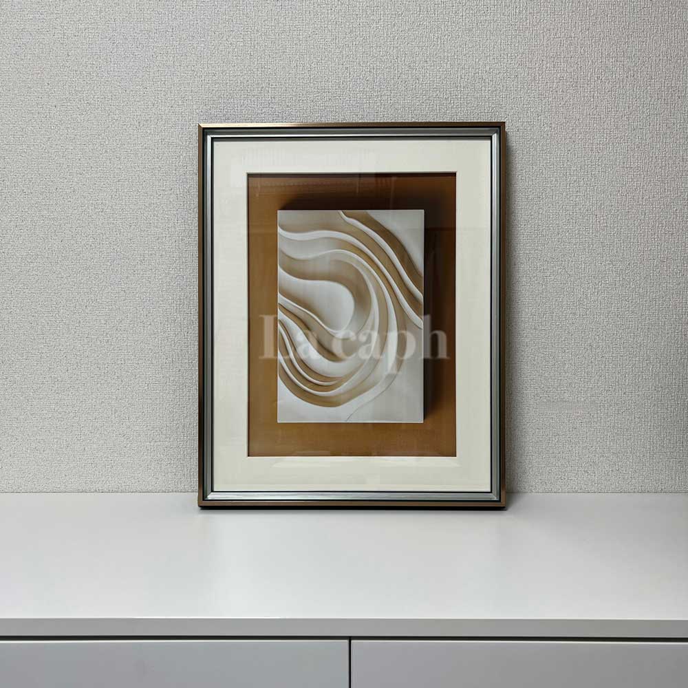 【即納】wave poster & gold frame SET (41×51cm)