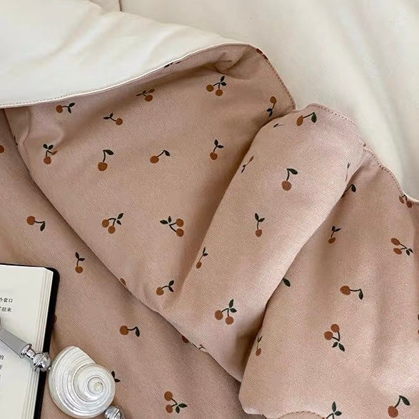 brown cherry quilt