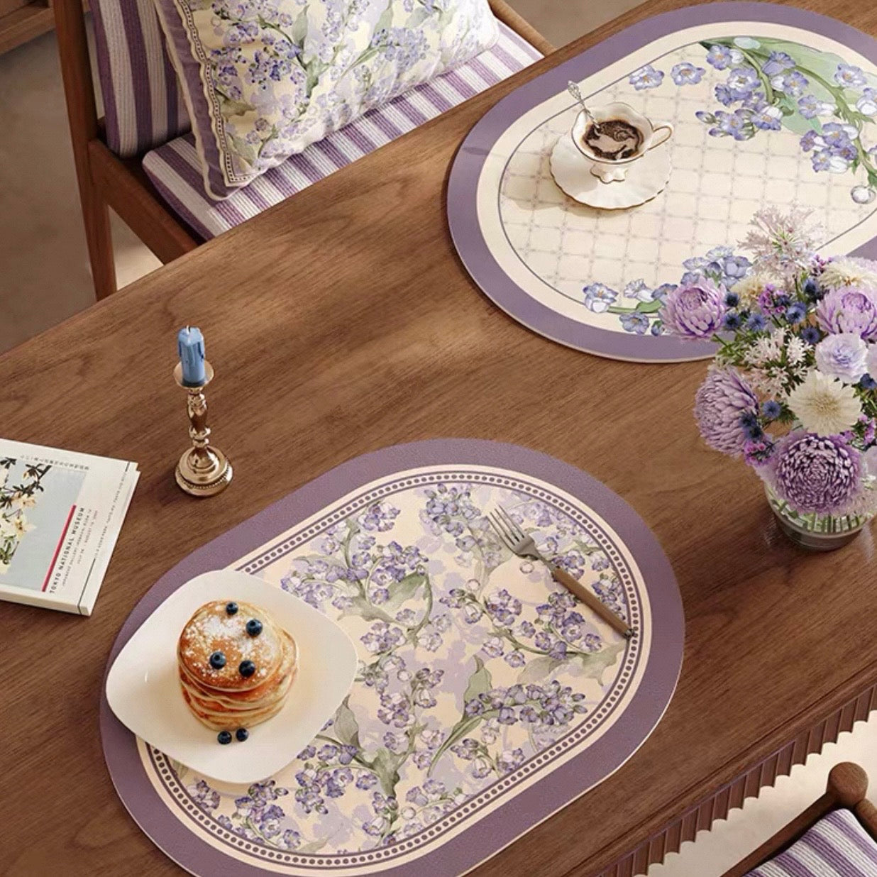 Purple Campanula place mat