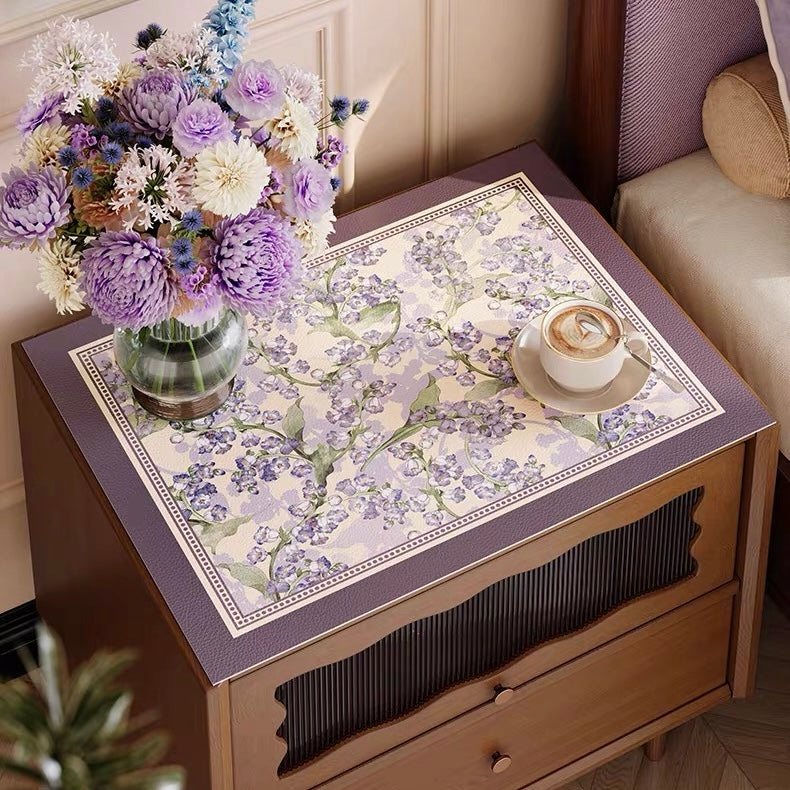 Purple Campanula shelf mat