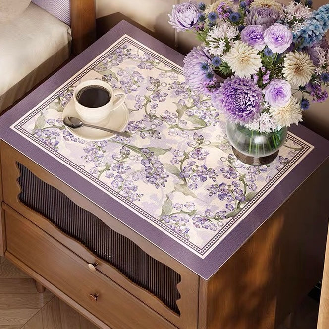 Purple Campanula shelf mat