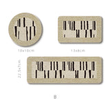 4design stripe bathroom coaster