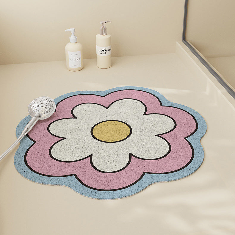 4design big flower bath mat