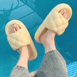 4color quilting rubber room shoes