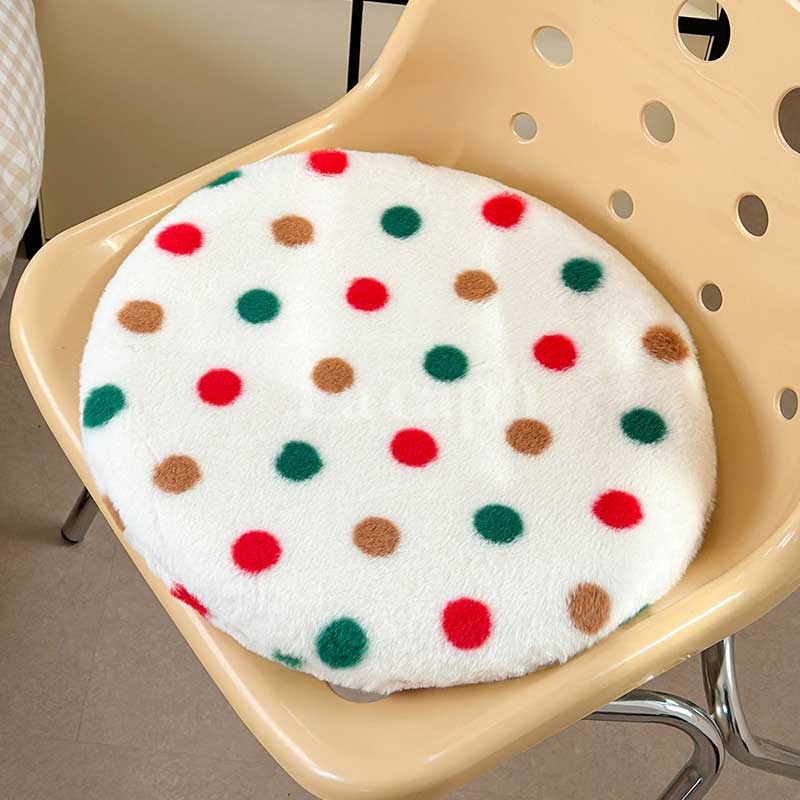 dot round chair cushion (6colors)