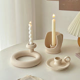 3design ceramic modern candle holder