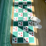 8design retro square floor mat