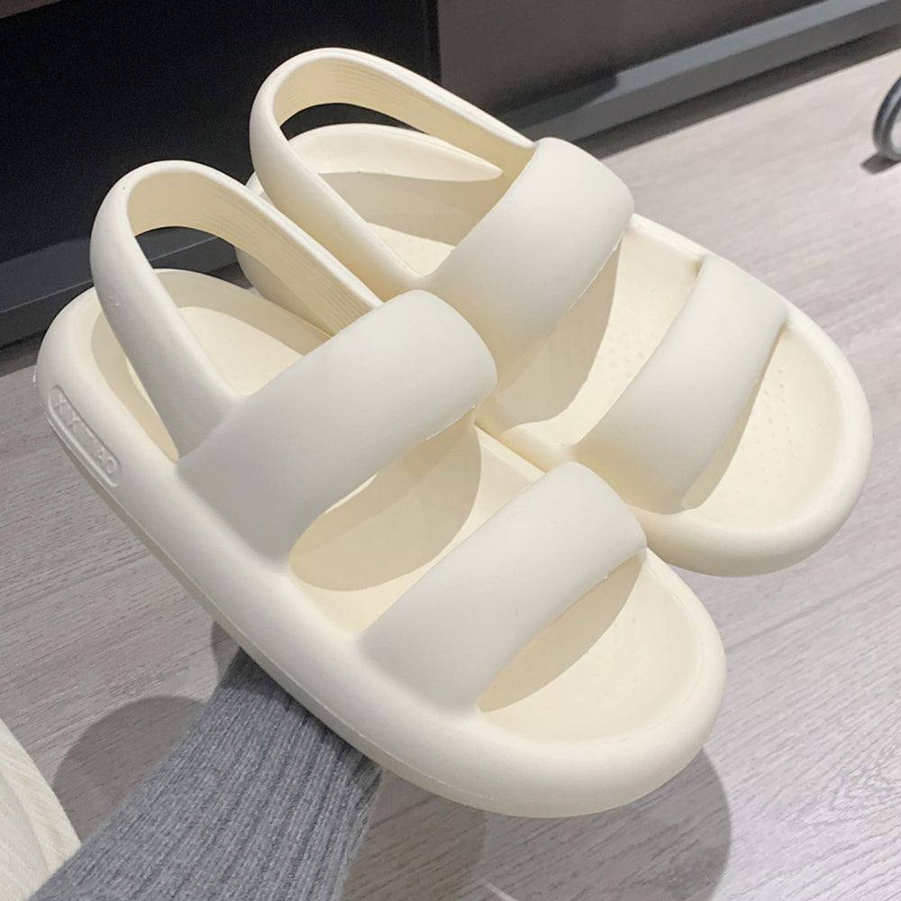 4color simple strap rubber room shoes