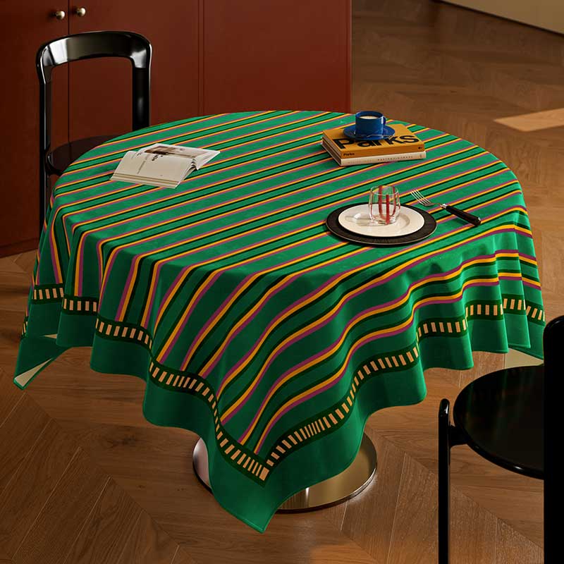 3color American stripe table cloth