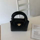 2color heart lock 2way handbag