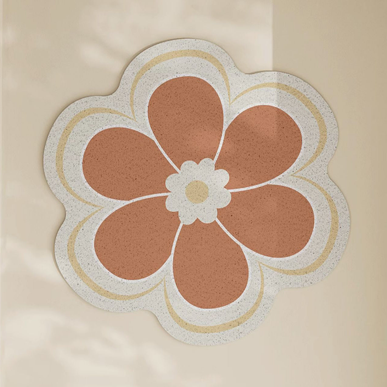 4design big flower bath mat