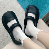 7color scallop band rubber room shoes