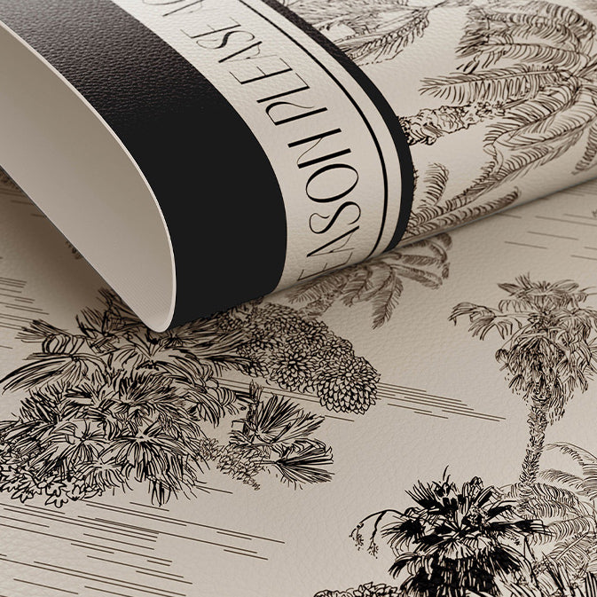 black glorious tree table mat