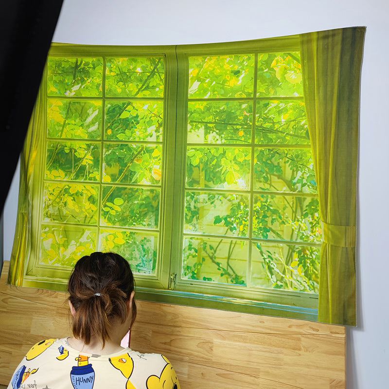 green window tapestry