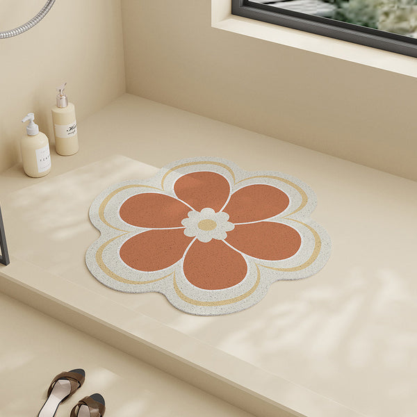 4design big flower bath mat