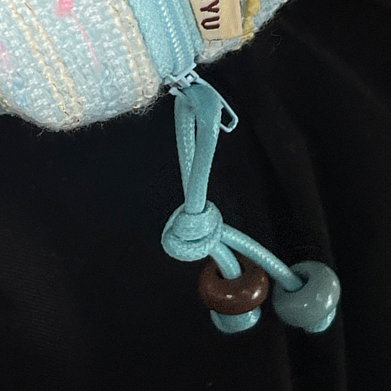 2color yarn knit Airpods case bag