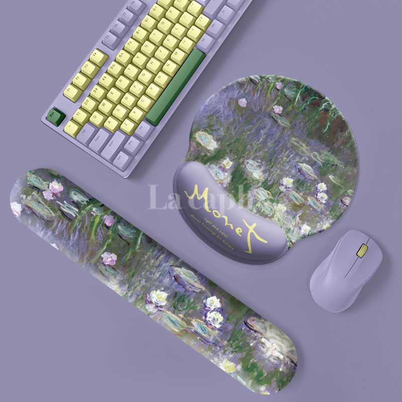 water lilies mouse pad & wrist rest