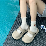 7color scallop band rubber room shoes