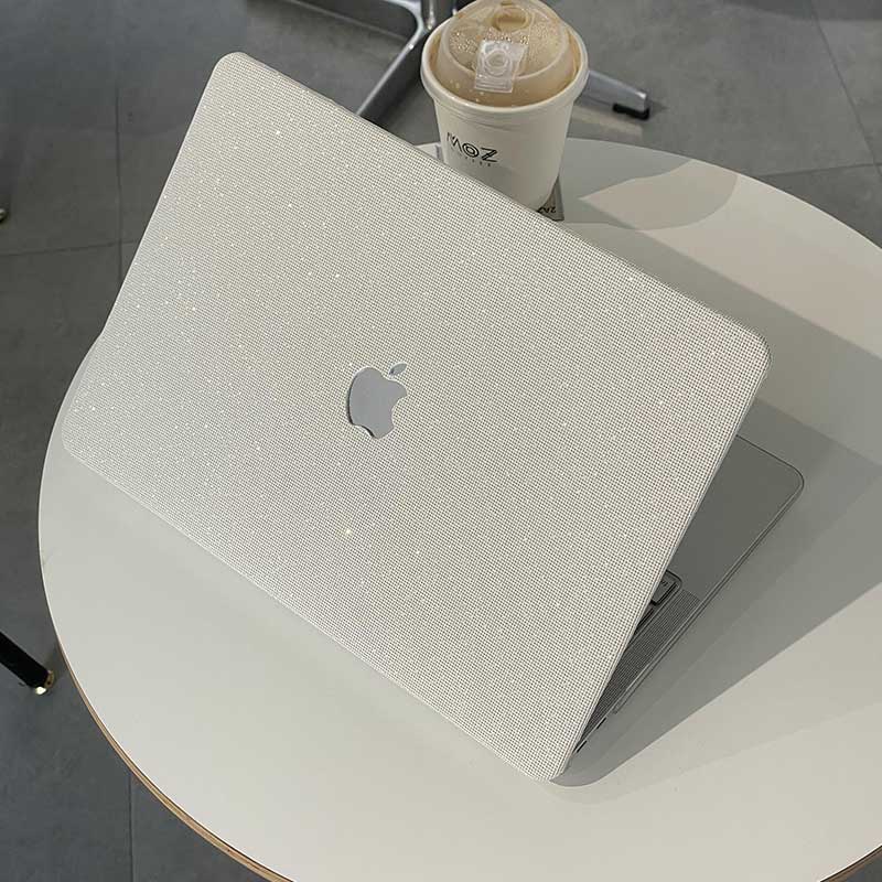 シルバー スパンコール Macbookケース