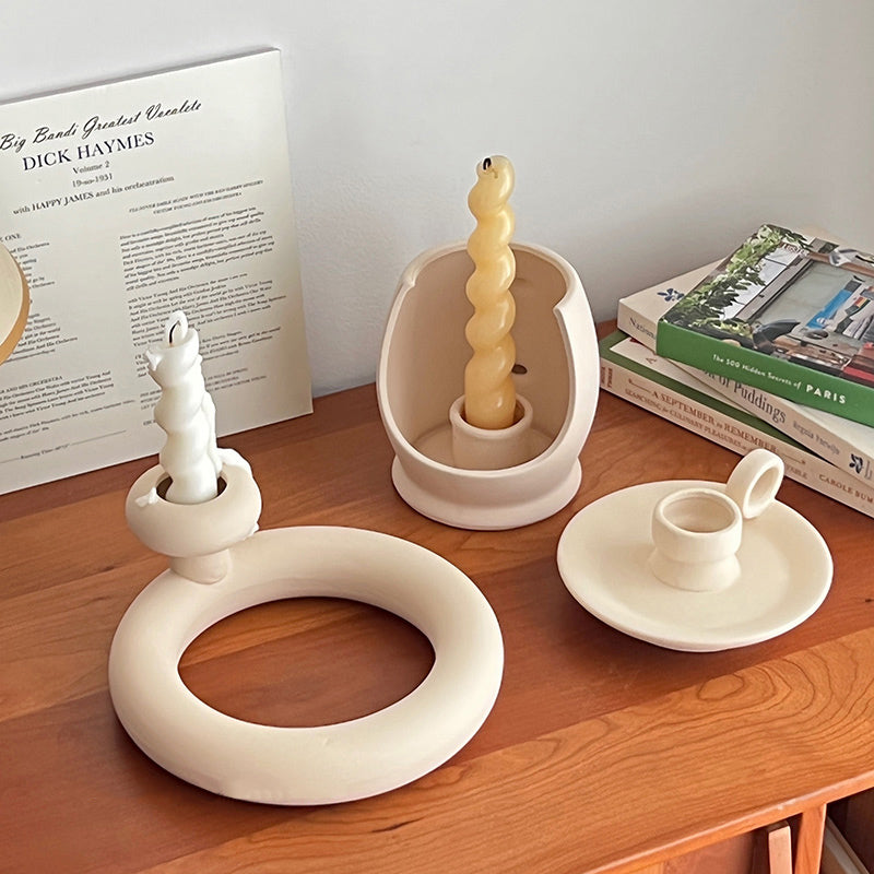 3design ceramic modern candle holder