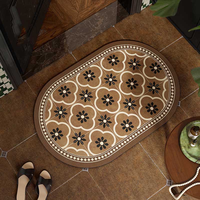 2color retro tile bath mat