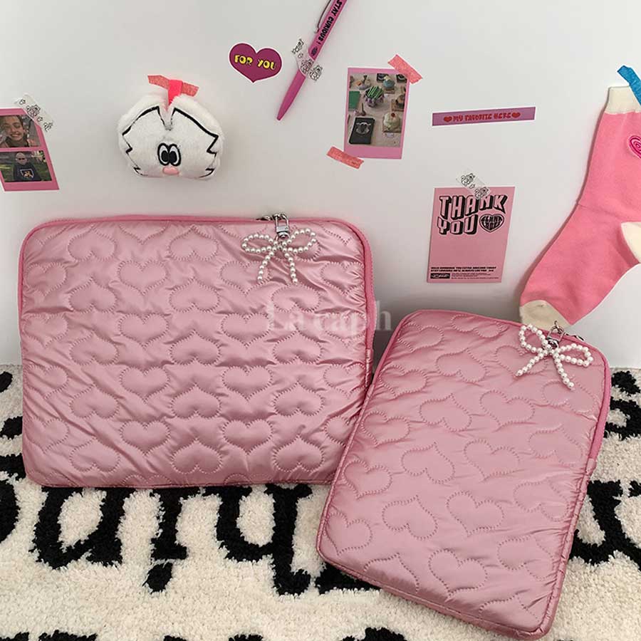 heart quilted PC bag (2colors)