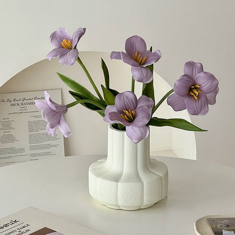 7color flower & retro vase