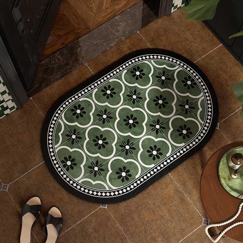 2color retro tile bath mat