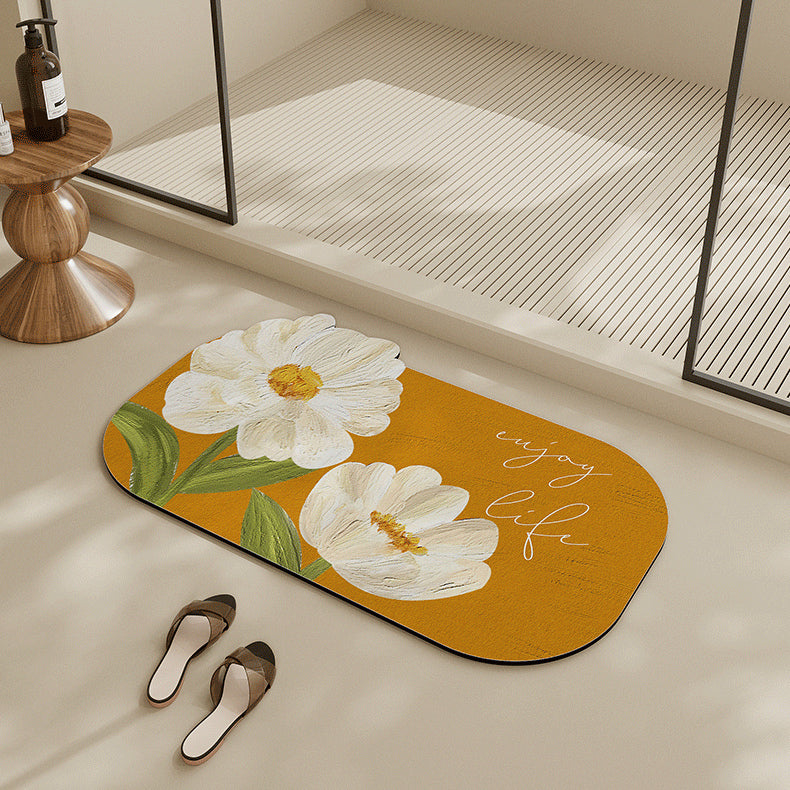 4design oil paint bath mat