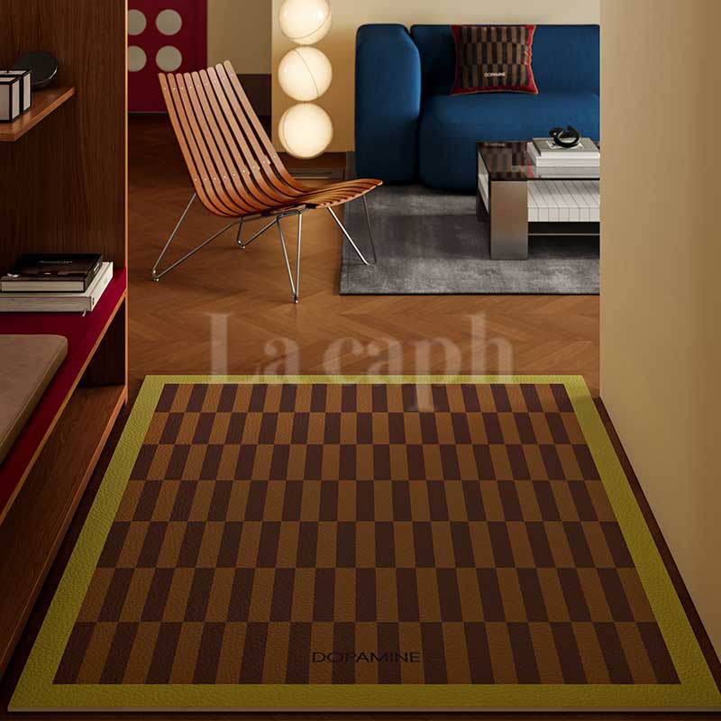 retro check door mat (4colors)