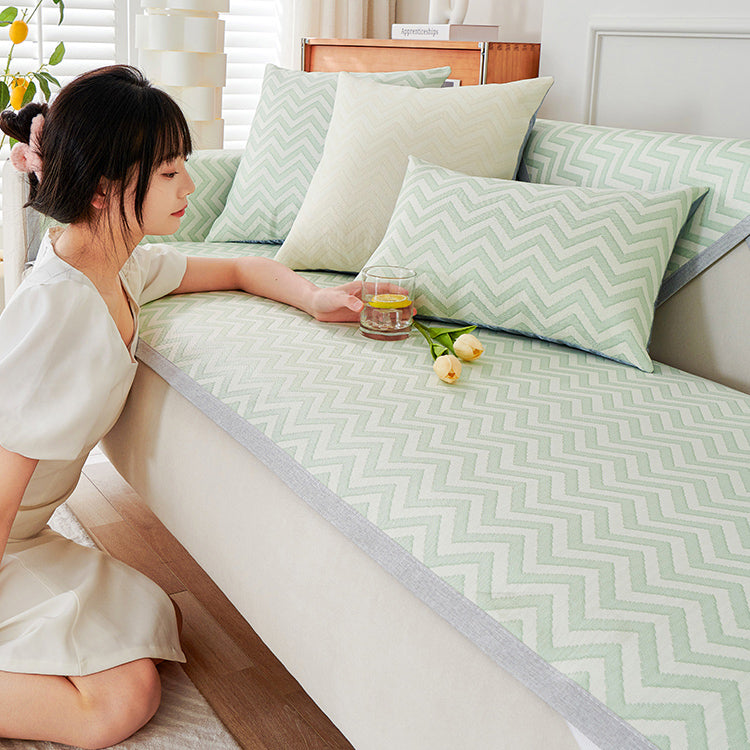 3color wavy line cool cushion