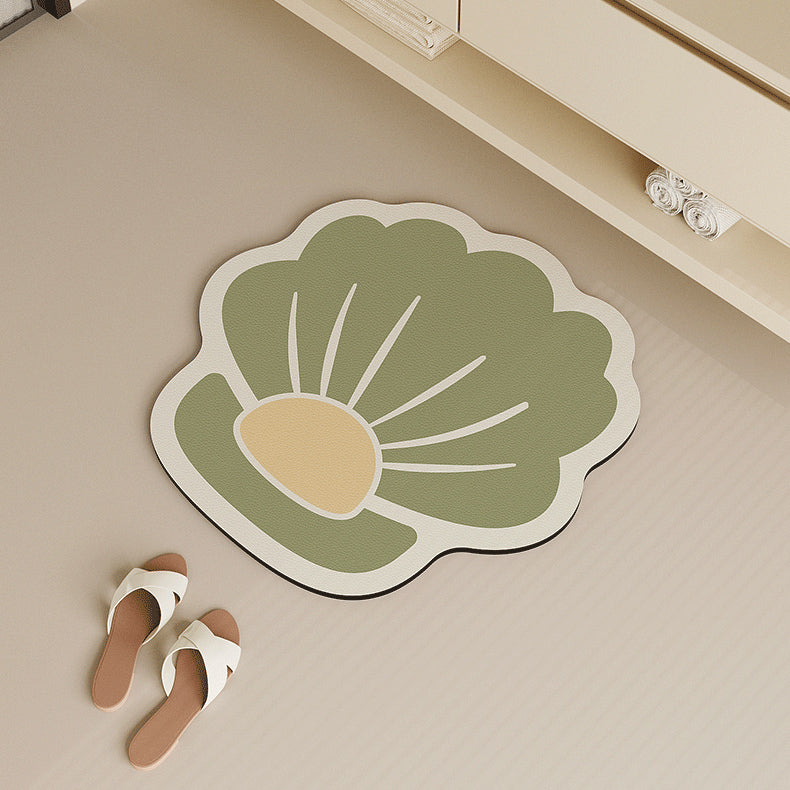 6design sea shell bath mat