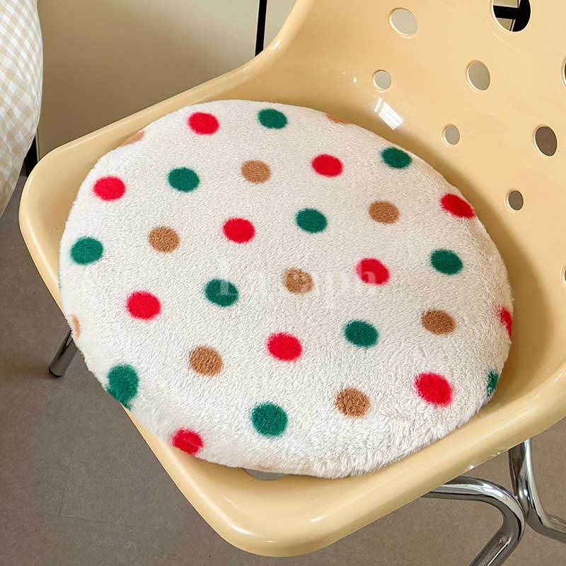 dot round chair cushion (6colors)