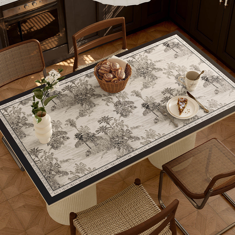 black glorious tree table mat